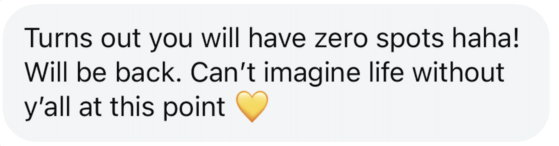 A message from a Gather member