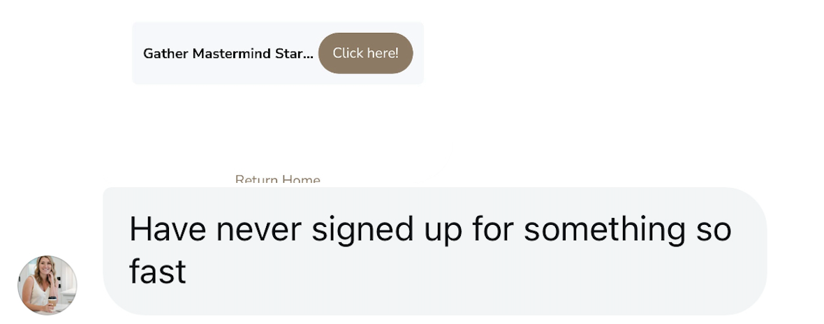 A message from a Gather member